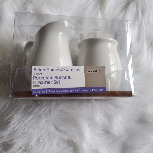 Better Homes And Gardens Porcelain Creamer Set NIP - Picture 2 of 7